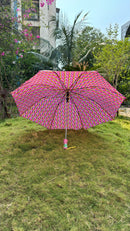 Jainsons 2 Fold Satin Printed Umbrella | Eco | 23”X8