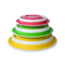 3 Pcs Collapsible Bowl Set | Food Storage Bowl with Clear Lid | Set of 3 Bowls