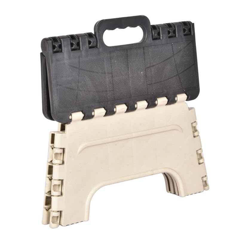 Small Folding Step Stool Foldable Stool for Adults Kids Portable Plastic Non-Slip Lightweight Space Saving Easy Folding Stools for