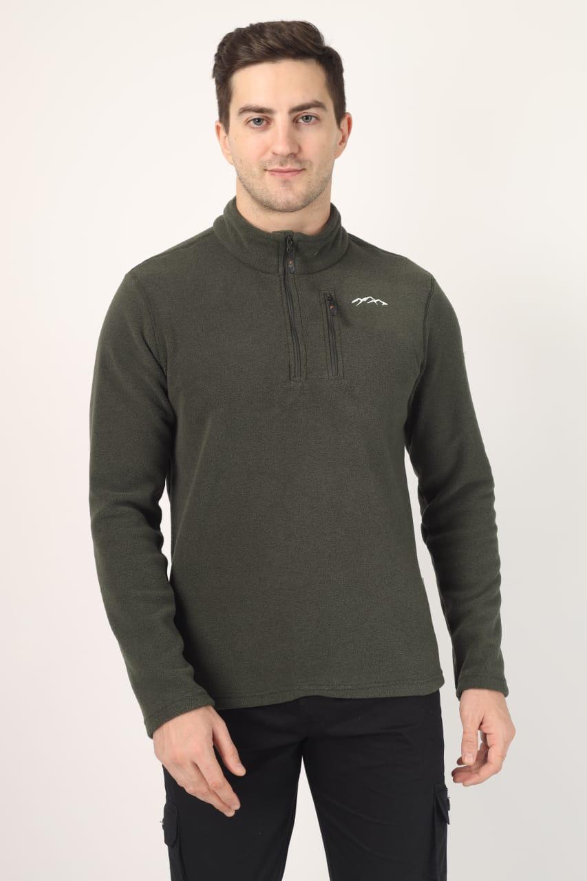 JAG Super Soft Polar Fleece Full Sleeves Zipper Tshirt | Fleece