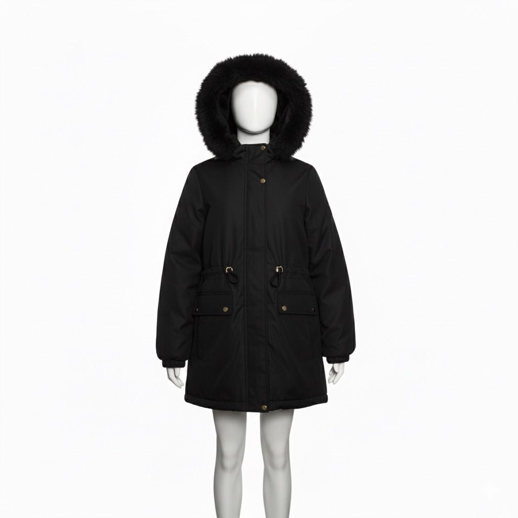 JAG Women’s Bonded Fur Water Repellent Jacket | Blush Pink | Jet Black