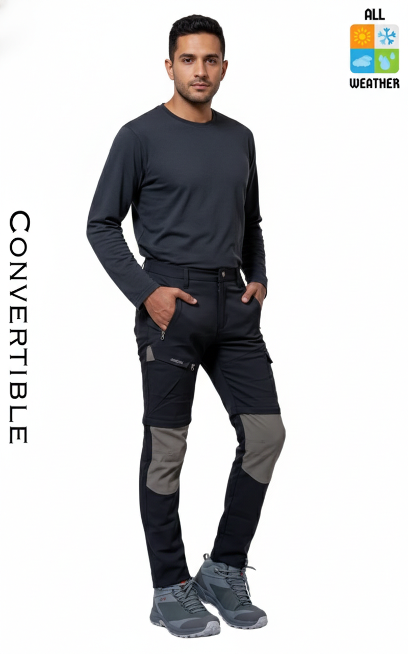 JAG Adventure Seeker Pants for Kids | Convertible | Quick-Dry | Black