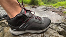 Ozark Trail Mid Ankle Hiking & Trekking Shoes | Water Repellent | Ultra Light | 300Grams Each Shoe | Midnight Black