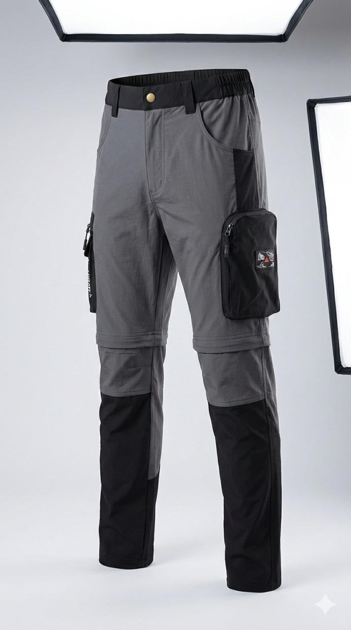 JAG Aerofit Convertible Travel & Hiking Pants | 5 Pocket Design | Stretchable Fabric | Deep Blue | Pants for Trekking