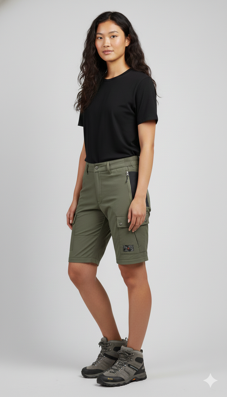 JAG TerraTrek Convertible Limited Edition Trekking Pant | Woods | Bottom Zipper | Ultra Light Crush Fabric