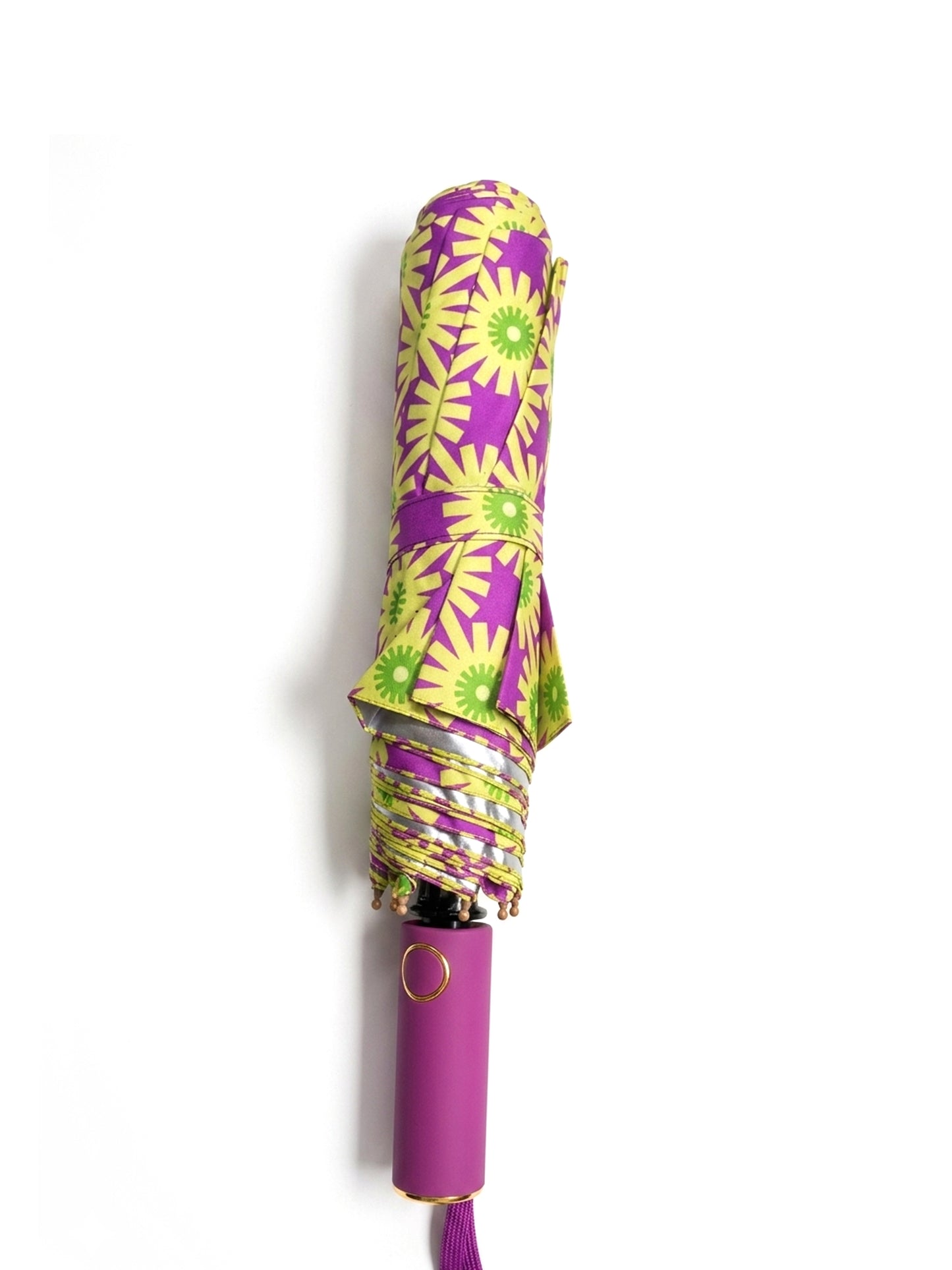 Jainsons Bloom X4 Umbrella | 2 Fold Umbrella | Silver Print | Flora 3