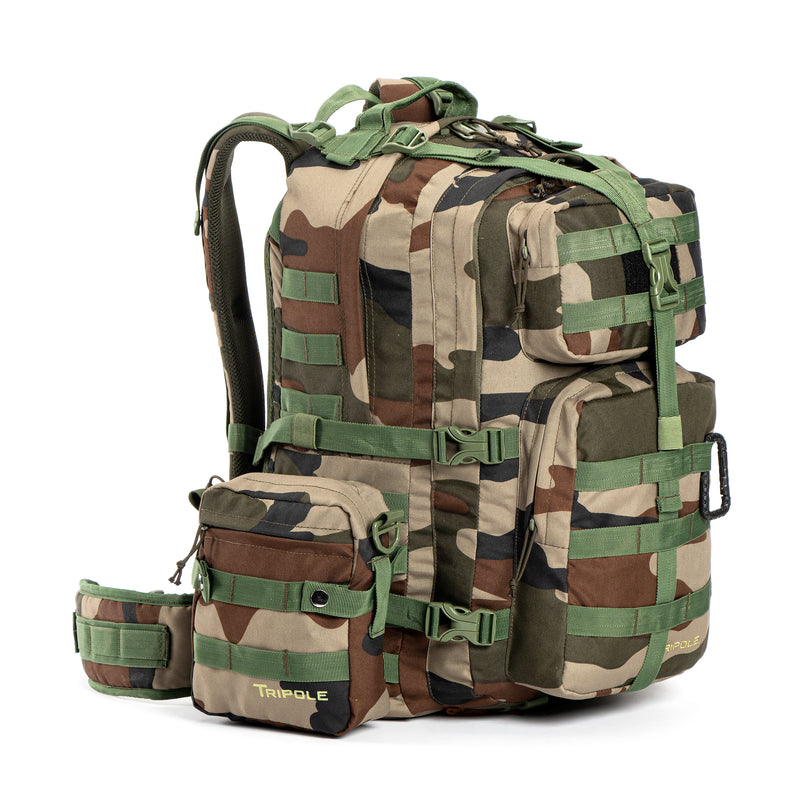 Tripole Alfa 45 litres Military Tactical Backpack with Sling Bag Attachment