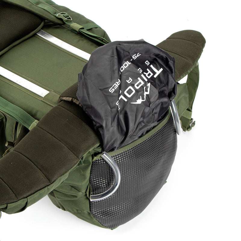 Tripole Colonel Pro Metal Frame Rucksack | Front Opening | Detachable Bag | Rain Cover | 90 Litres