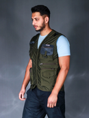 Jungle Safari Trekkers Half Jacket | 9 Pocket Design | Water Repellent Fabric