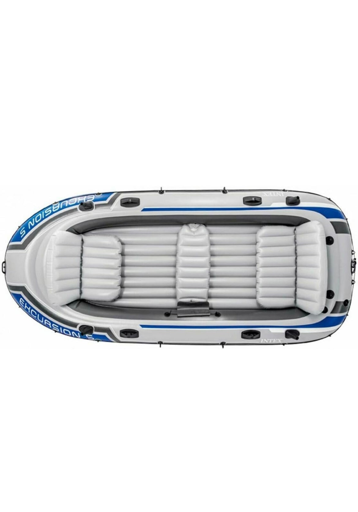 Intex Inflatable Excursion 5 Boat Set, Multi Color