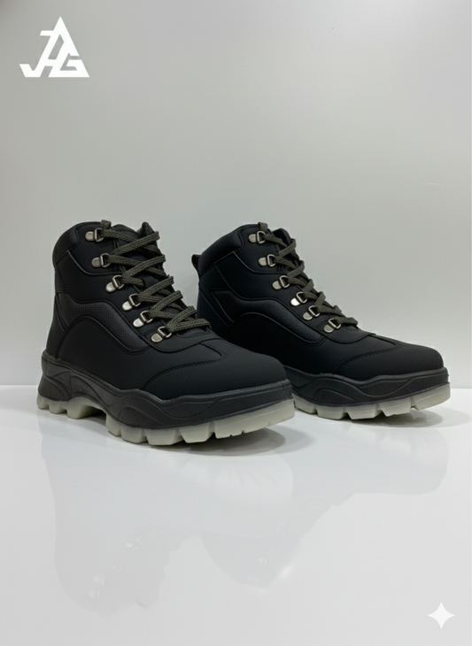 CTR OD 4 Series High Ankle Hiking & Trekking Shoes | Unisex | Black | Coasters Trekking Shoes