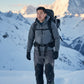 JAG Mt. Kailash Series Trekking & Hiking Pants | Snow Proof | Fleece Inside | Unisex Design | Bonded Fleeced Fabric | Snow Trekking Pants | Triple Layered Fabric | Grey Black