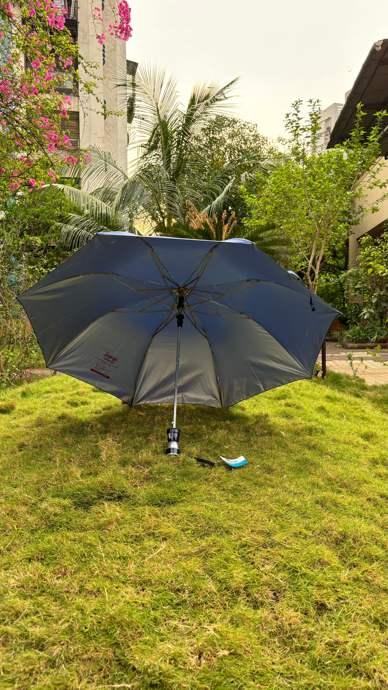 Jainsons Mono Silver 2 Fold Umbrella | Blue