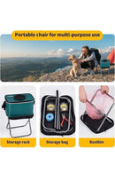 JAG|Folding Stool – Mini Outdoor Camping Chair | Portable Lightweight Foldable Stool with Carry Bag | Durable Slacker Seat for Fishing, Hunting, Travel, Hiking & Picnics