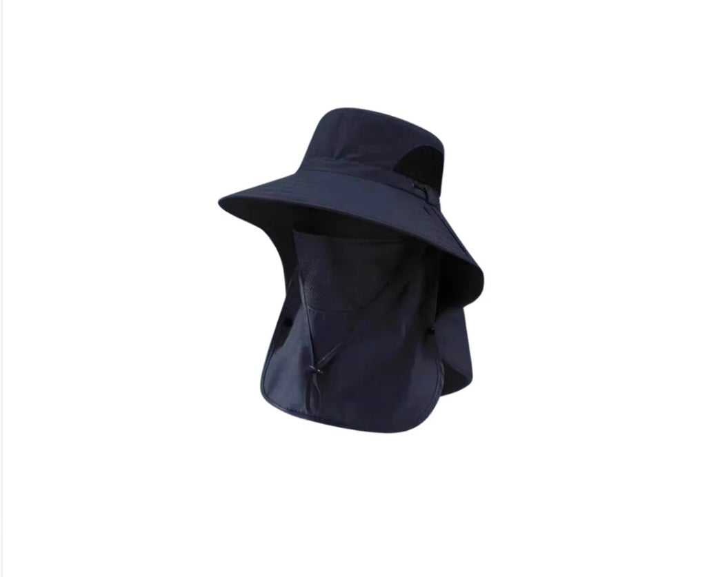 JAG| Outdoor Sun Hat with Face Mask & Neck Flap – UV Protection Cap for Hiking, Trekking & Travel