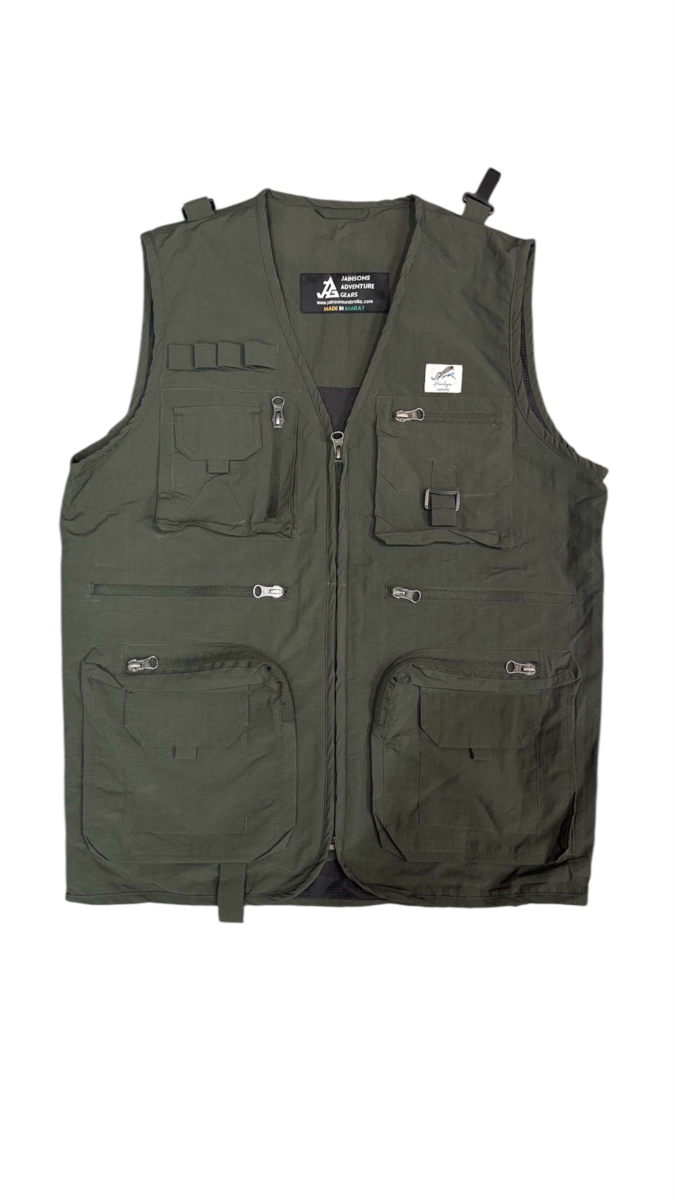 Himalayan Leopard Kaziranga Series Multi-Pocket Jacket | Safari Jacket | 9 Pockets | Unisex | Travellers Jacket | Vest