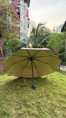 Jainsons Digital Print Luxe 3 Fold Umbrella | Flora Off White| Timeless Art