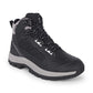 Adventra Men Waterproof Mid-Top Hiking Shoes with 3M Insulation (WH1104) Black