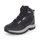 Adventra Men Waterproof Mid-Top Hiking Shoes with 3M Insulation (WH1104) Black
