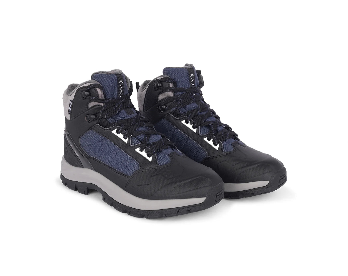 Adventra Men Waterproof Mid-Top Hiking Shoes with 3M Insulation (WH1104) Dark Blue