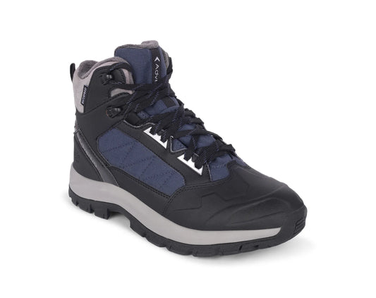Adventra Men Waterproof Mid-Top Hiking Shoes with 3M Insulation (WH1104) Dark Blue