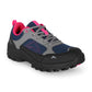 Adventra Women Low-Top Hiking Shoes with Anti-Skid Rubber Sole (EH500) Black-Pink
