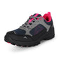 Adventra Women Low-Top Hiking Shoes with Anti-Skid Rubber Sole (EH500) Black-Pink