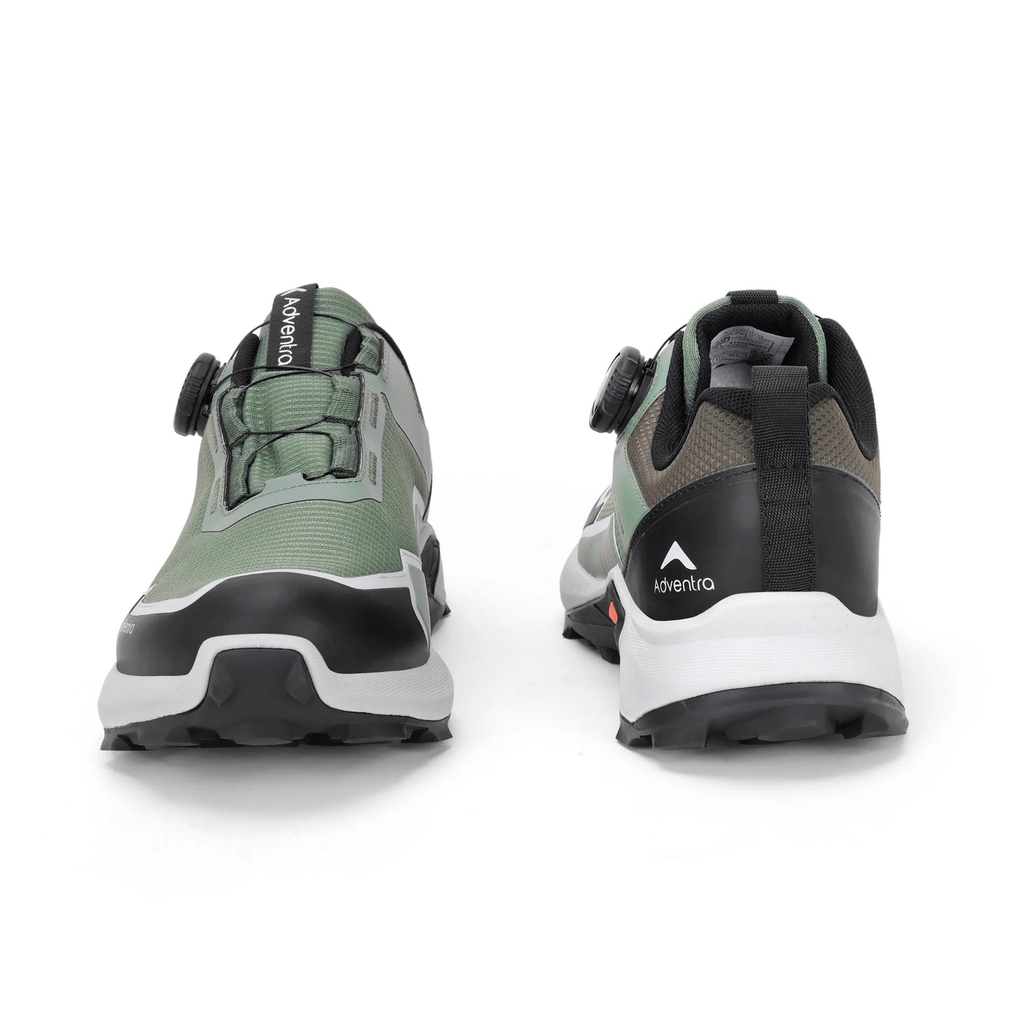 Adventra Men Waterproof Low-Top Hiking Shoes with Auto-Lacing (ET1102) Olive Green