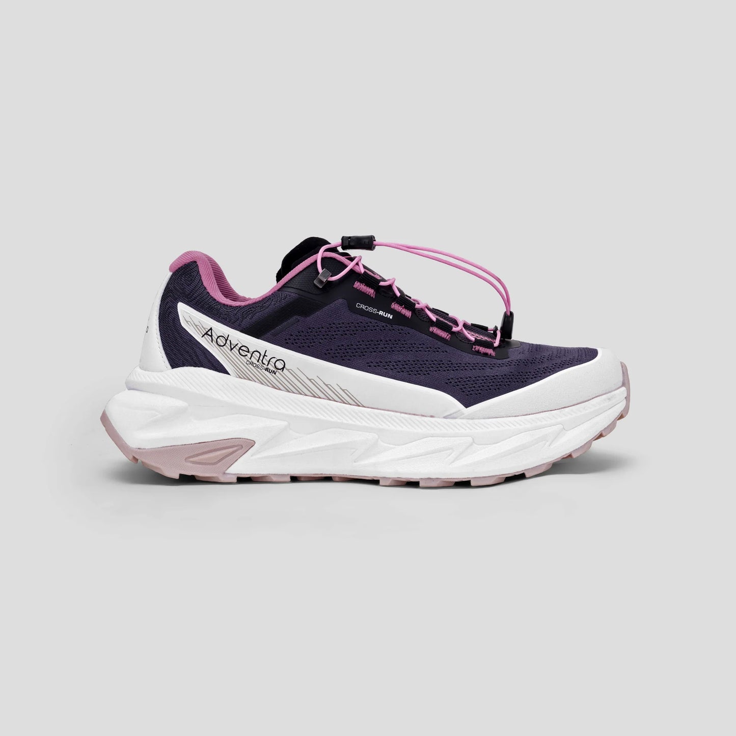 Adventra Women Trail Running Ultra Grip Lightweight Sports Shoes (TR2012) Grey-Pink