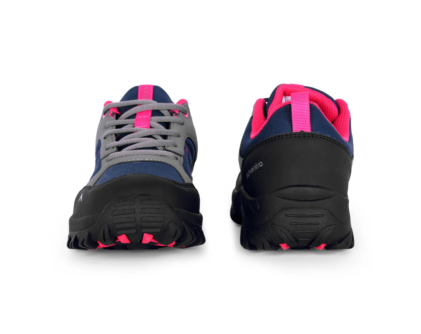 Adventra Women Low-Top Hiking Shoes with Anti-Skid Rubber Sole (EH500) Black-Pink