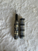 Jainsons Rain-Check 3 Fold Jumbo Umbrella | Checks Print | Bage