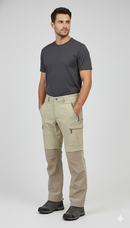 JAG TerraTrek Convertible Limited Edition Trekking Pant | Fawn | Bottom Zipper | Ultra Light Crush Fabric