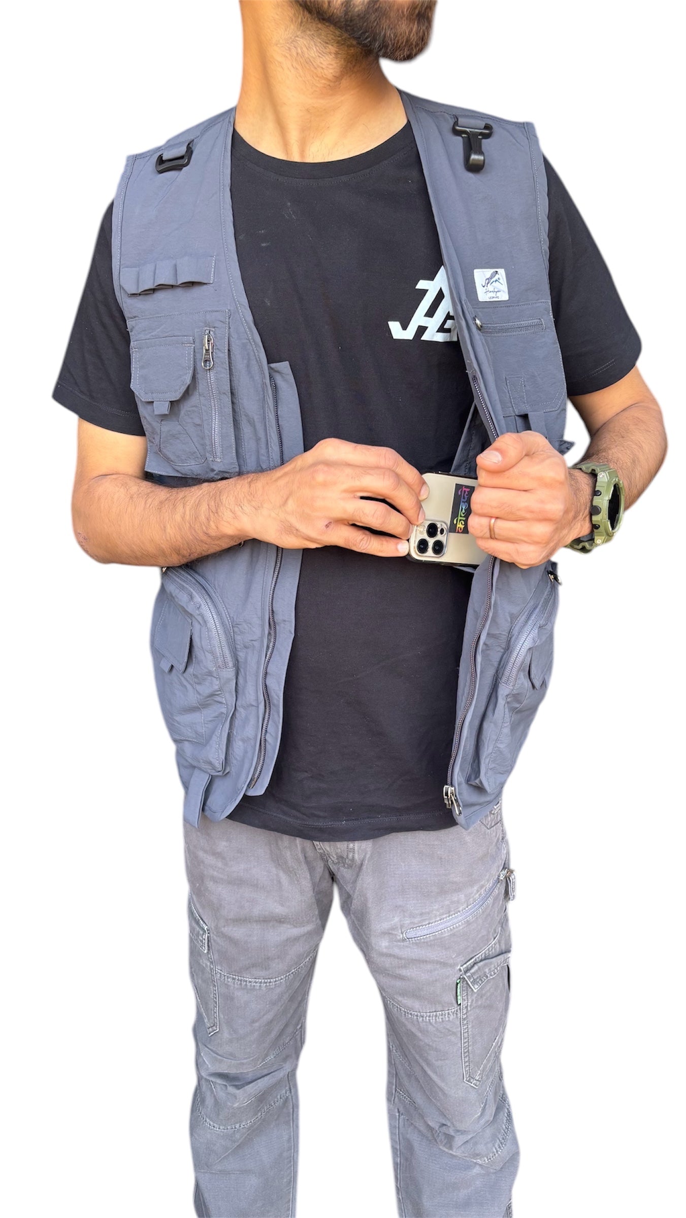 Himalayan Leopard Kaziranga Series Multi-Pocket Jacket | Safari Jacket | 9 Pockets | Unisex | Travellers Jacket | Vest
