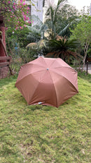 Jainsons Mono Silver 2 Fold Umbrella | Brown