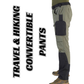 JAG Aerofit Convertible Travel & Hiking Pants | 5 Pocket Design | Stretchable Fabric | Deep Blue | Pants for Trekking