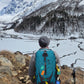 JAG Aranya 45L Alpine Backpack | Air Flow Back Support | Twin Aluminium Rods + Mesh | Glacier Blue