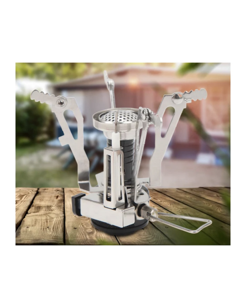 World's Smallest Camping Stove* | Mini Backpacking Camping Stove with Piezo Ignition – Portable Gas Stove for Hiking, Trekking & Outdoor Cooking