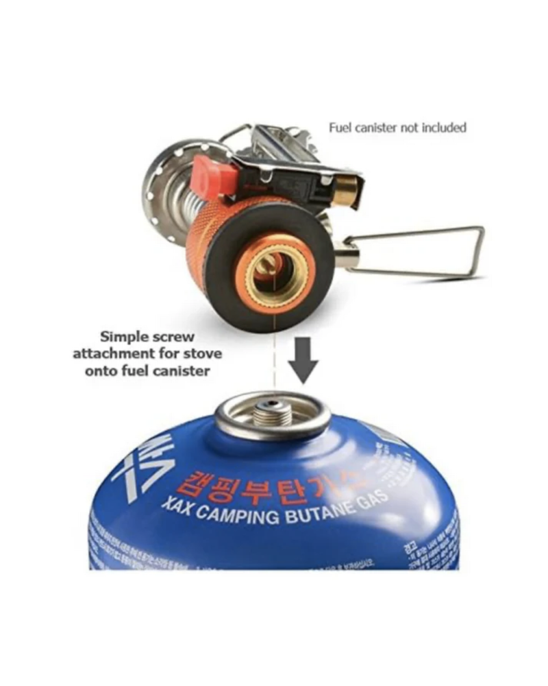 World's Smallest Camping Stove* | Mini Backpacking Camping Stove with Piezo Ignition – Portable Gas Stove for Hiking, Trekking & Outdoor Cooking