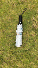 Fully AutomaticJainsons Digital Print Luxe 3 Fold Umbrella | Flora White  | Timeless Art