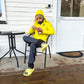 JAG Mt. Elbrus Quilted Snow Jacket | Minus 10 Jacket | Super Soft Nylon Fabric | Ultra Light Series | Sunny Yellow