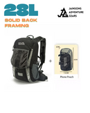 JAG 28L DECOMPRESS ULTRALIGHT TREKKING BACKPACK 28L – LAPTOP COMPARTMENT TRAVEL BAG FOR HIKING, CAMPING & OUTDOOR ADVENTURES