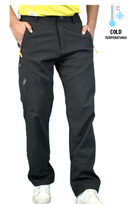 JAG Mt. Kailash Series Trekking & Hiking Pants | Snow Proof | Fleece Inside | Unisex Design | Bonded Fleeced Fabric | Snow Trekking Pants | Triple Layered Fabric | Jet Black - Limited Edition