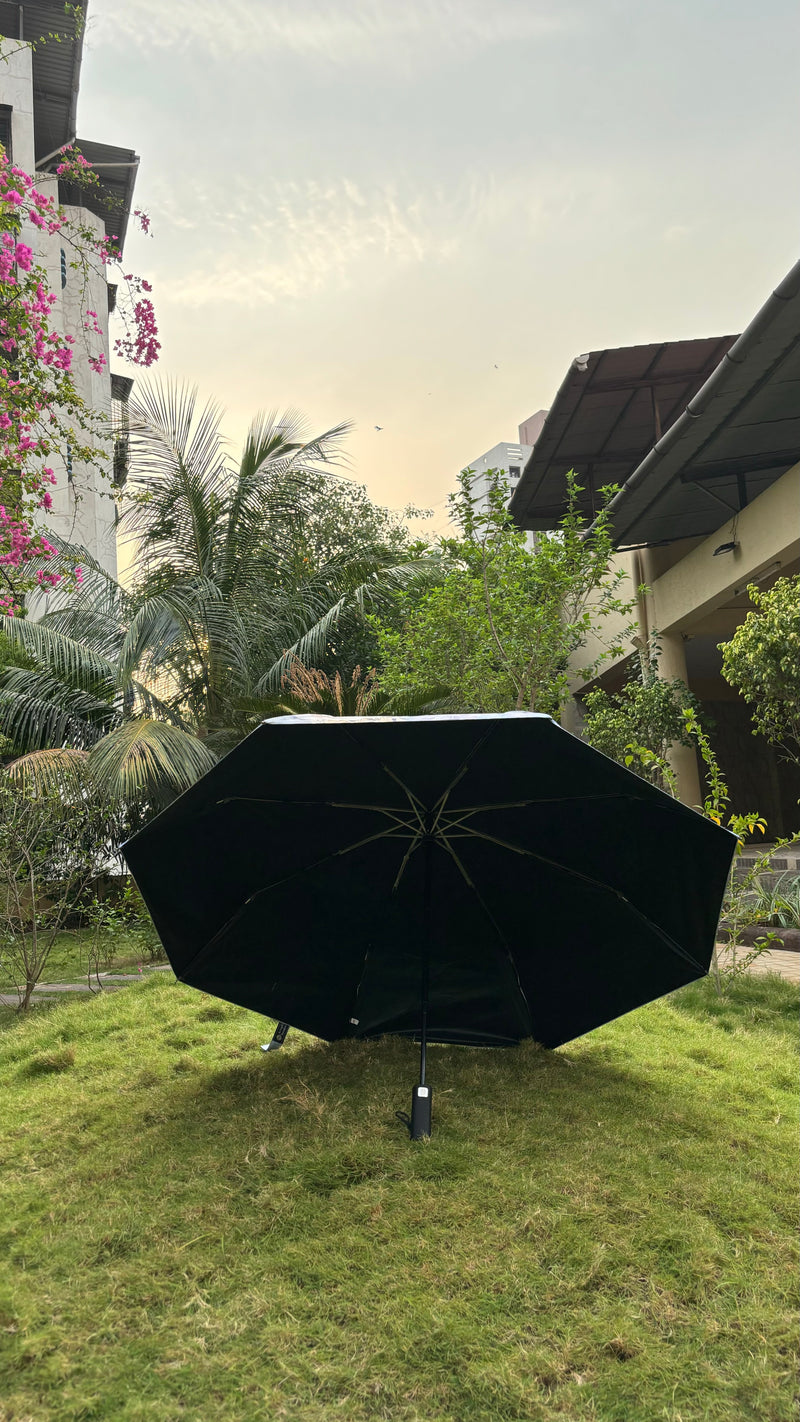 Fully Automatic Jainsons Digital Print Luxe 3 Fold Umbrella | Peacock | Timeless Art