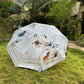 Fully AutomaticJainsons Digital Print Luxe 3 Fold Umbrella | Flora White  | Timeless Art