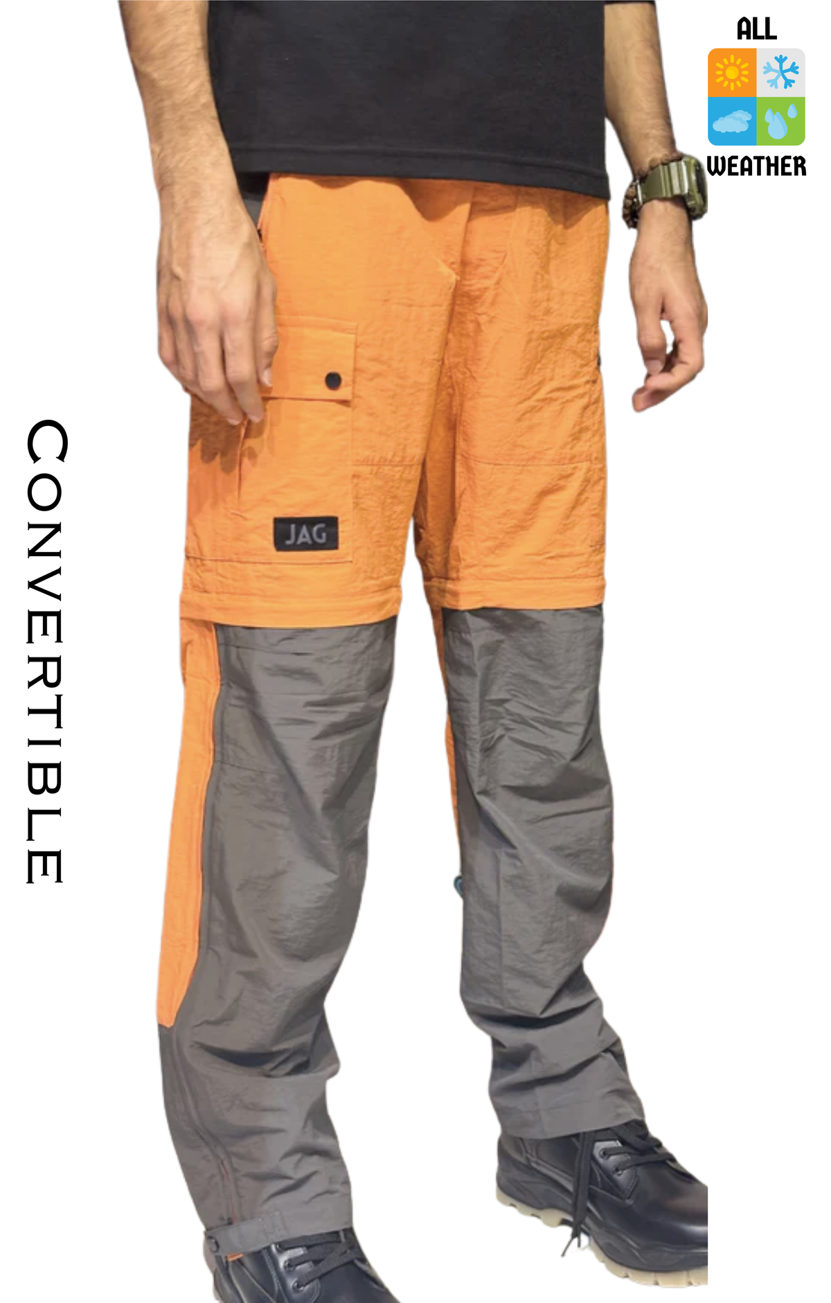 JAG TerraTrek Convertible Limited Edition Trekking Pant | Cosmic Orang