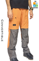 JAG TerraTrek Convertible Limited Edition Trekking Pant | Cosmic Orange | Bottom Zipper | Ultra Light Crush Fabric
