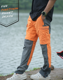 JAG TerraTrek Convertible Limited Edition Trekking Pant | Cosmic Orange | Bottom Zipper | Ultra Light Crush Fabric