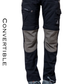 JAG Adventure Seeker Pants for Kids | Convertible | Quick-Dry | Black & Grey Combination