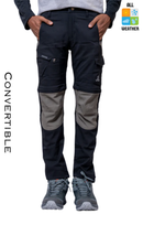 JAG Adventure Seeker Pants for Kids | Convertible | Quick-Dry | Black & Grey Combination