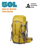 JAG 50L WATERPROOF NYLON HIKING BACKPACK – LARGE CAPACITY OUTDOOR TRAVEL & CAMPING RUCKSACK